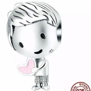 S925 Sterling Silver Boy Charm